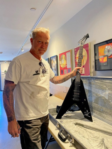 JAMES HETFIELD Guitar, CHRIS CORNELL 'Be Yourself' Lyrics, SLASH Les Paul And Hat Among Top Sellers At MusiCares Julien's Auctions